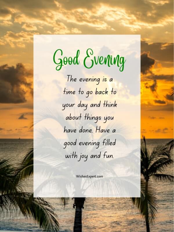 Have A Good Evening Quotes