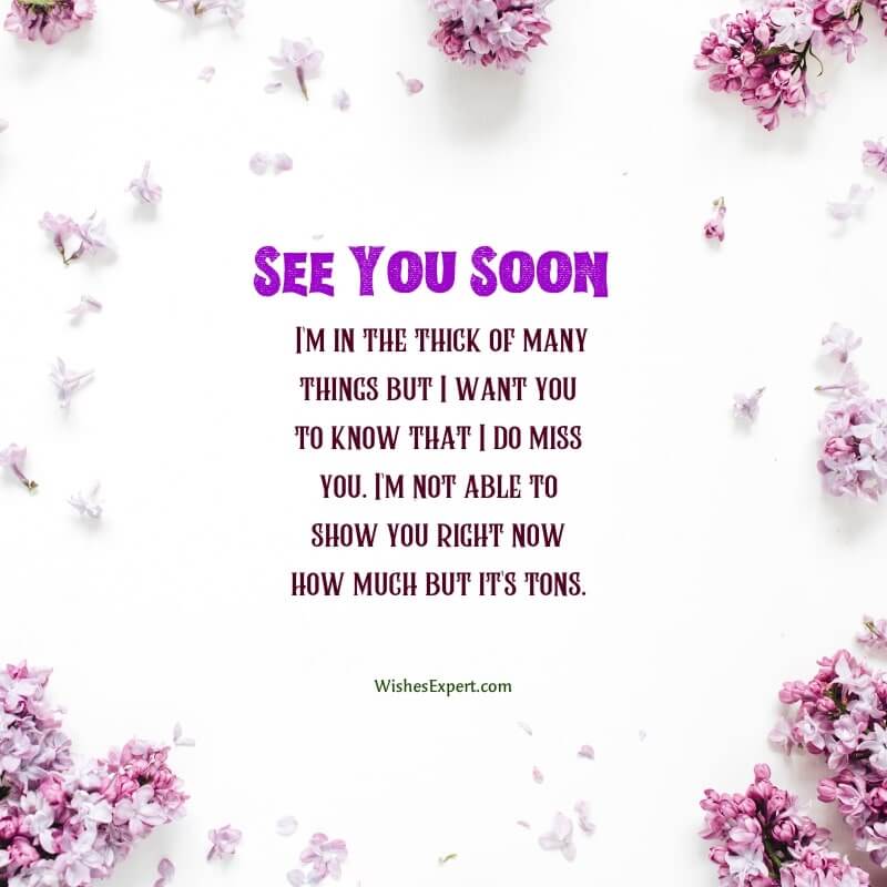 See You Soon Messages for Her