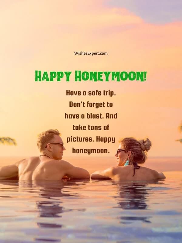 Short Honeymoon Wishes