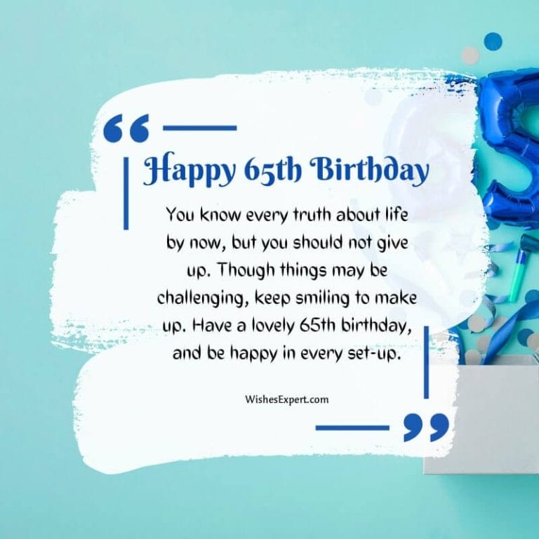 65th Birthday Wishes And Messages