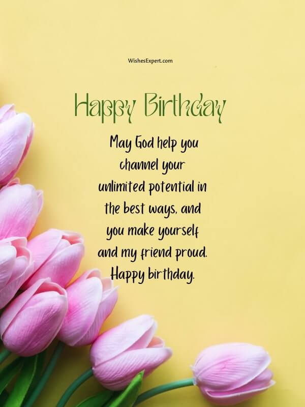 Birthday Prayer Wishes To A Friend's Son