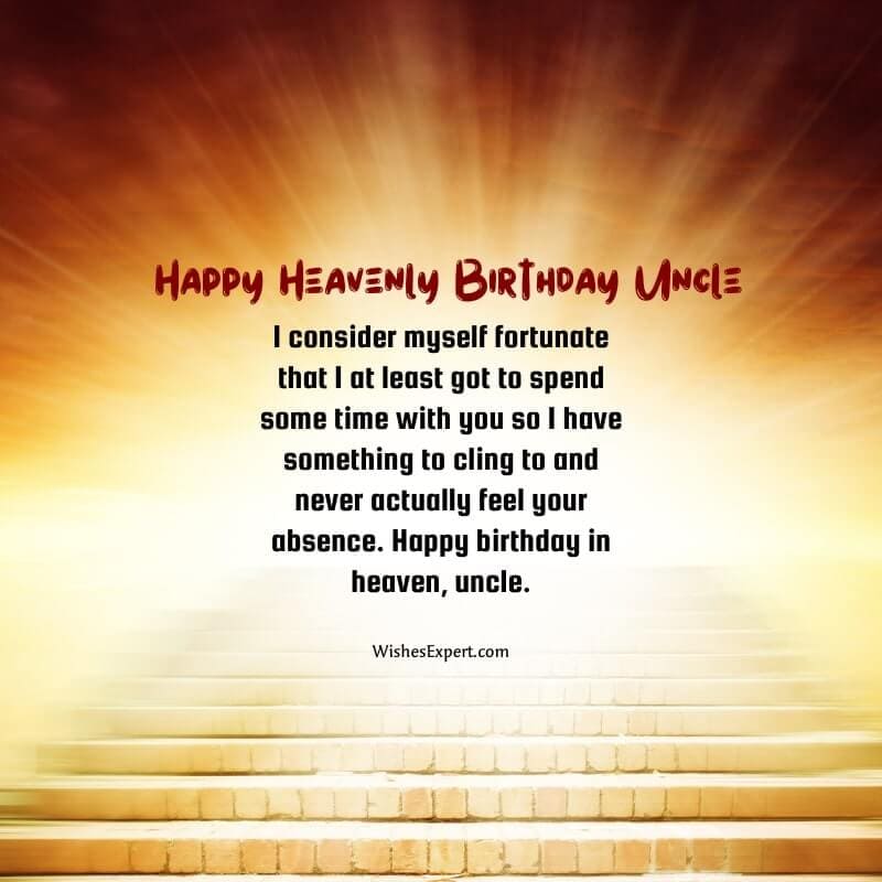 Birthday Wishes For Uncle In Heaven