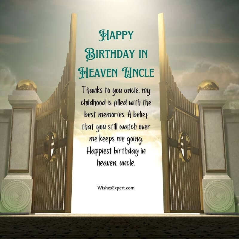 Birthday Wishes For Uncle In Heaven