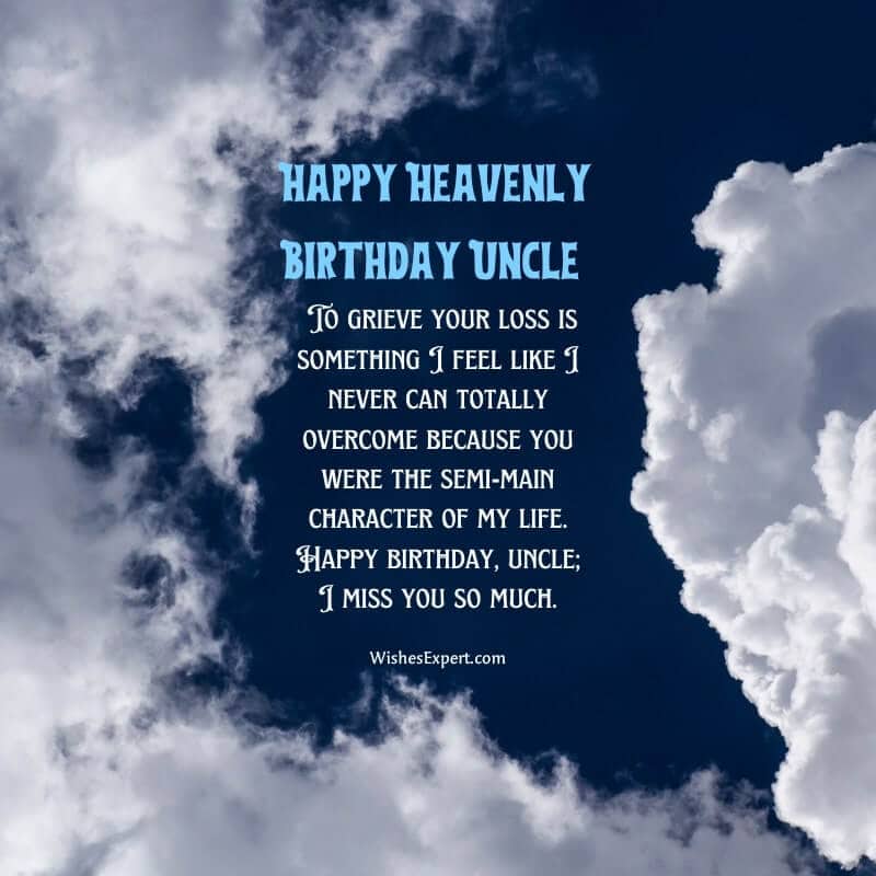 Birthday Wishes For Uncle In Heaven