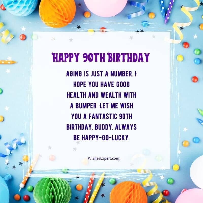 Funny 90th Birthday wishes