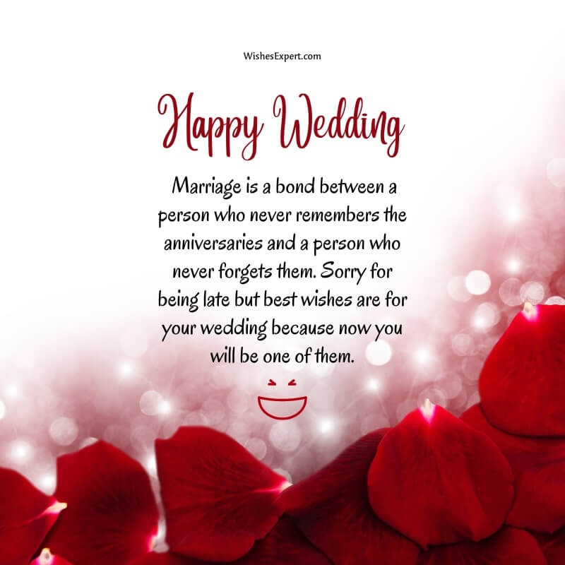 Funny Belated Wedding Wishes