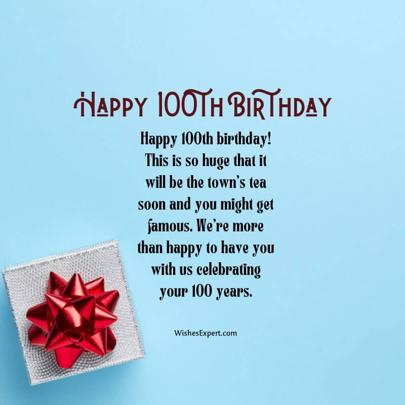 Happy 100th Birthday