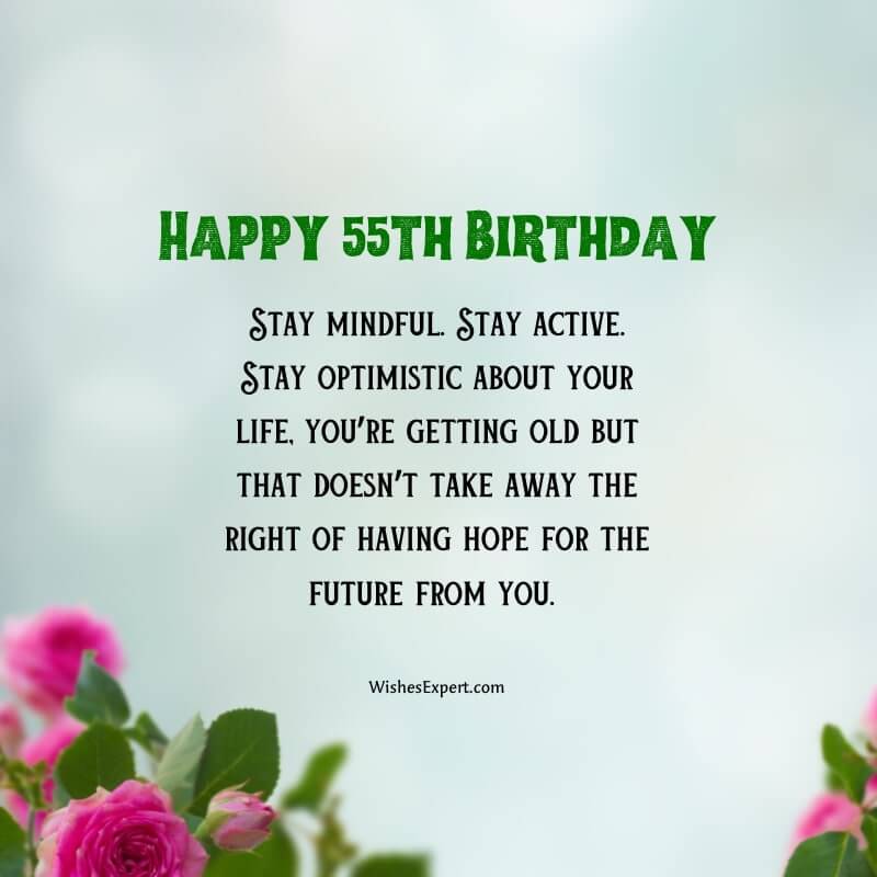 20+ Fabulous 55th Birthday Wishes And Quotes