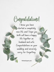 28 Belated Wedding Wishes and Messages