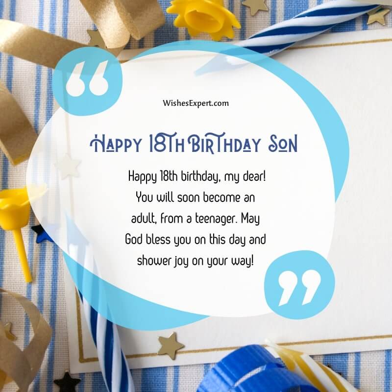 18th Birthday Quotes For Son