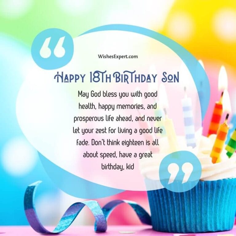 35+ Cute And Creative Happy 18th Birthday Son Wishes — free download