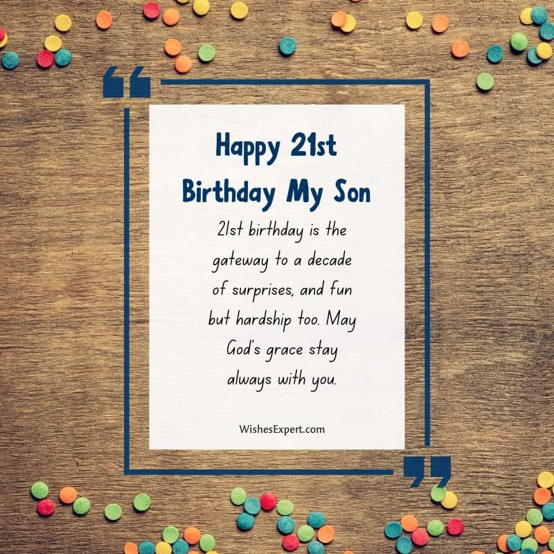21st Birthday Quotes For Son