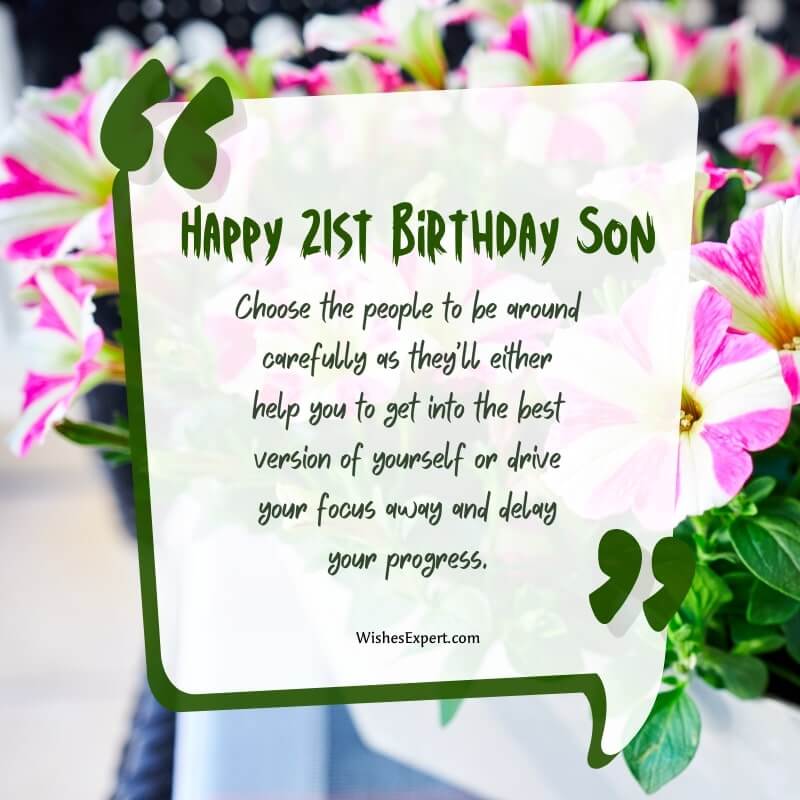 Happy 21st Birthday Son 35 Wishes And Messages