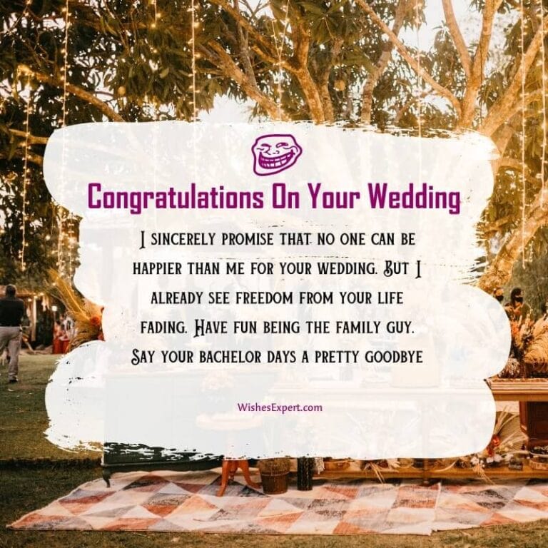 35+ Funny Wedding Wishes And Messages