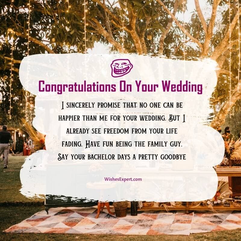 Funny Wedding Congratulations