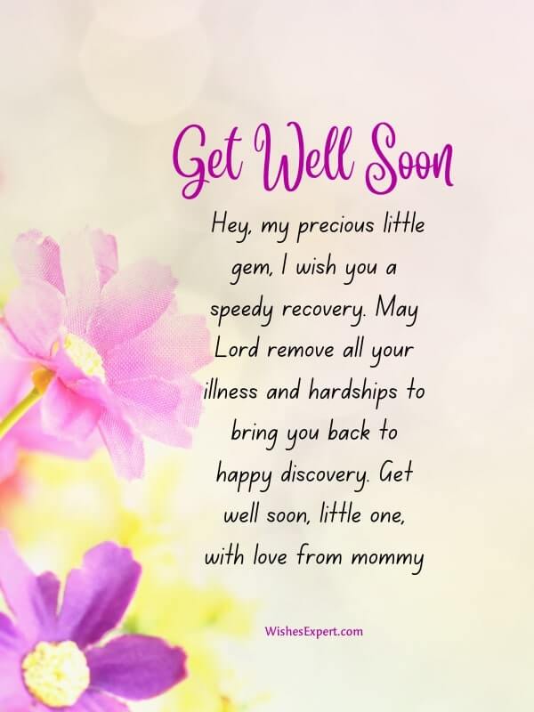 Get Well Soon Prayers For A Little Kid