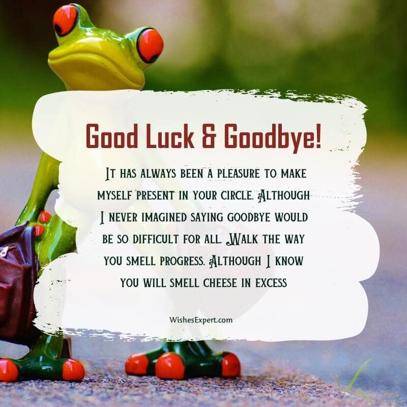 Humorous Goodbye Messages