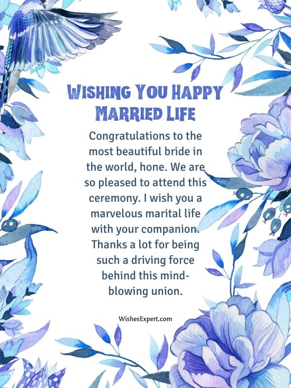 Wedding Congratulations For Bride