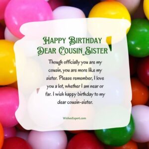 30+ Best Happy Birthday Wishes For Cousin Sister