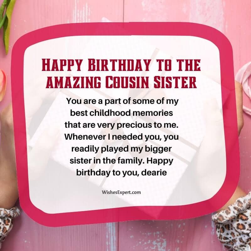 30+ Best Happy Birthday Wishes For Cousin Sister