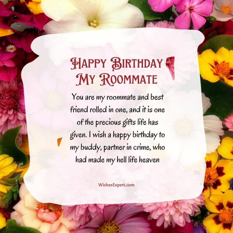 Birthday Wishes For Hostel Roommate