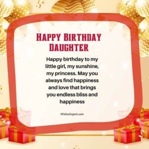 31 Cute Happy Birthday Wishes For My First-Born Daughter