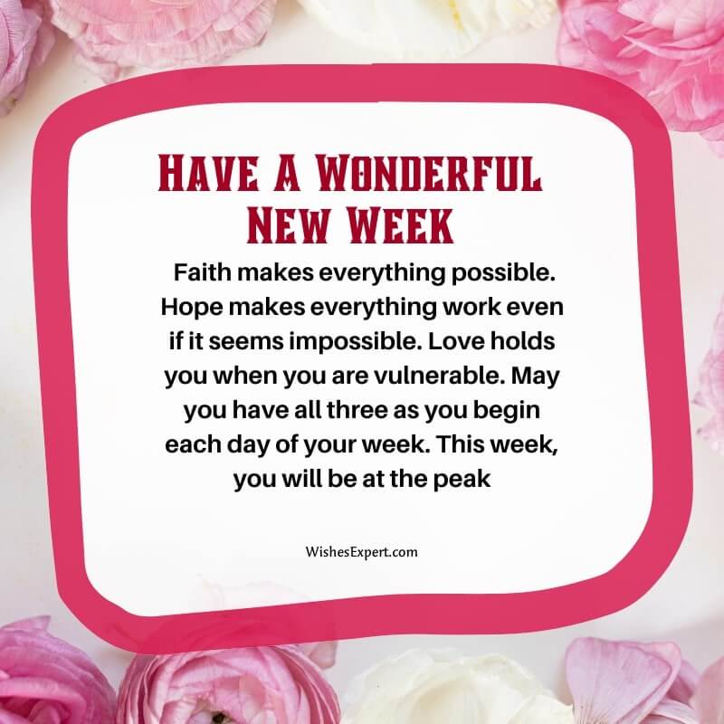 New Week Blessings Quotes