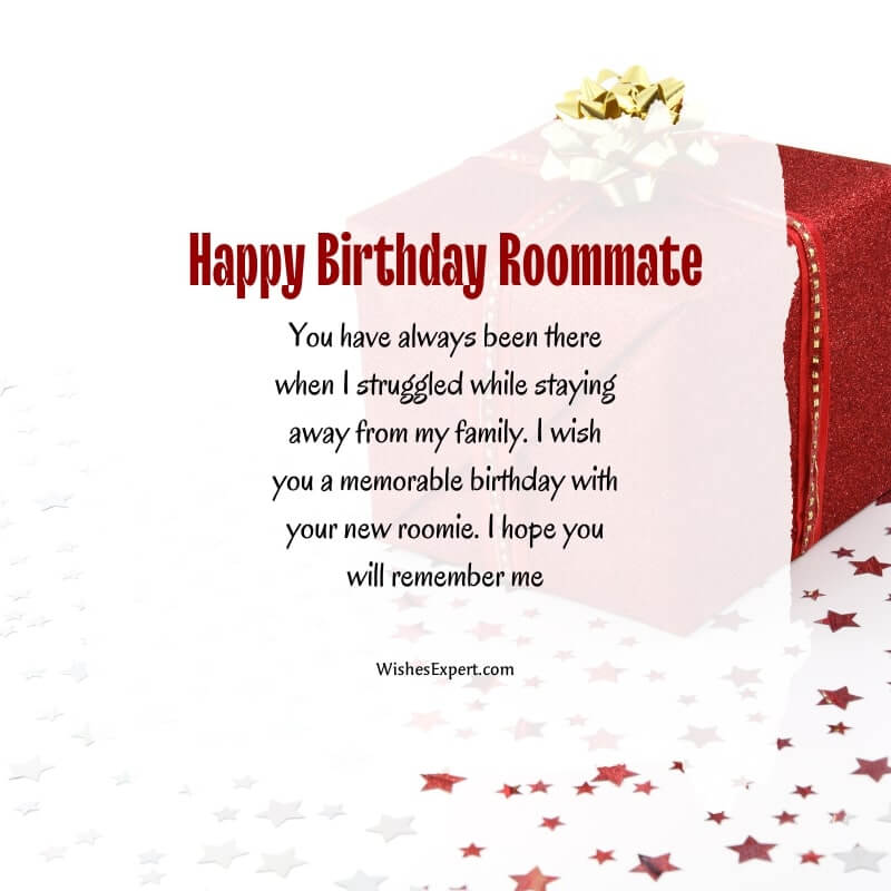 Short Birthday Wishes For Roommate
