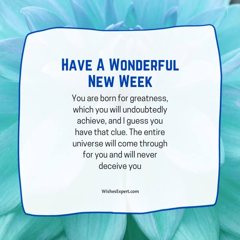 Start Of New Week Blessings Quotes