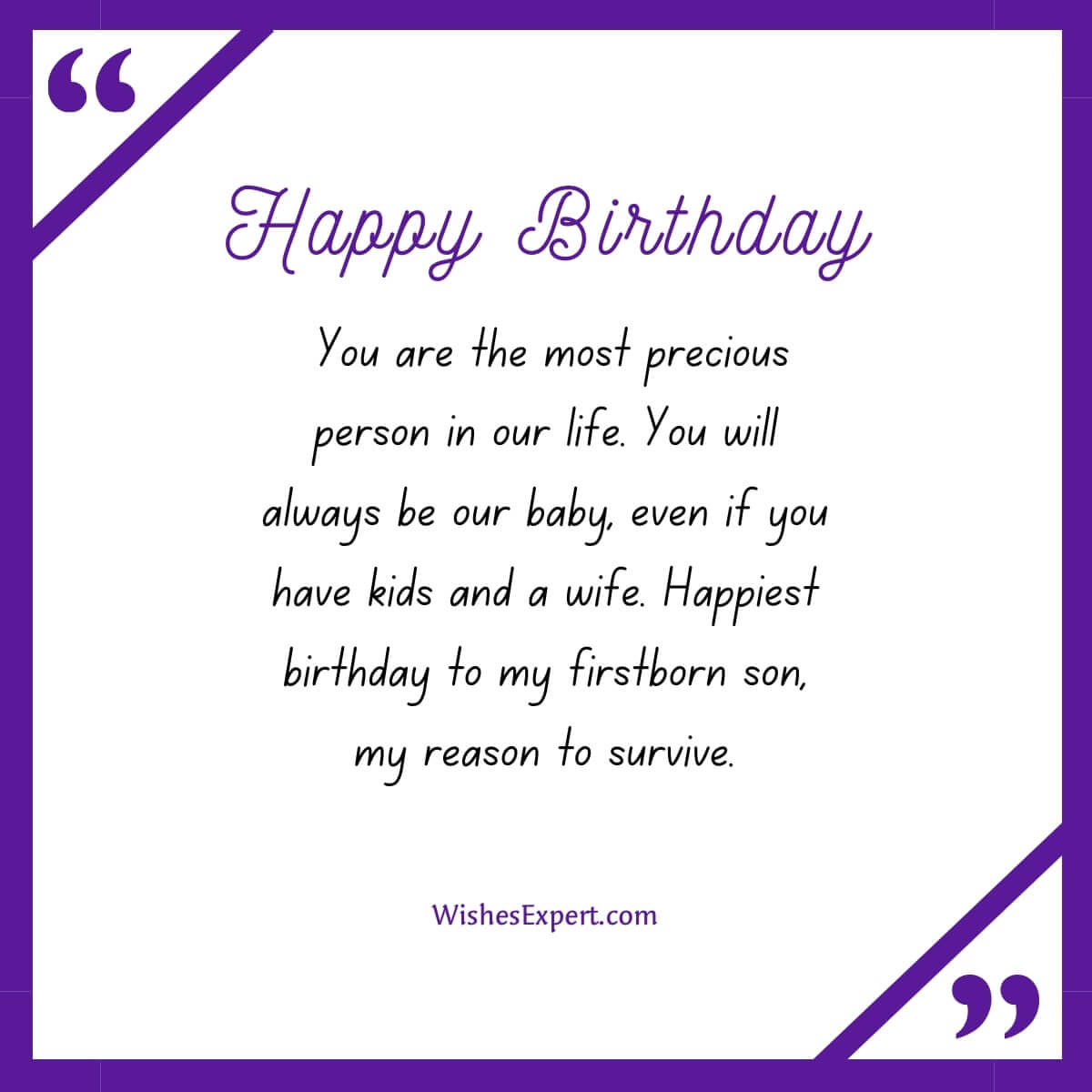 Emotional Birthday Wishes for My First-Born Son