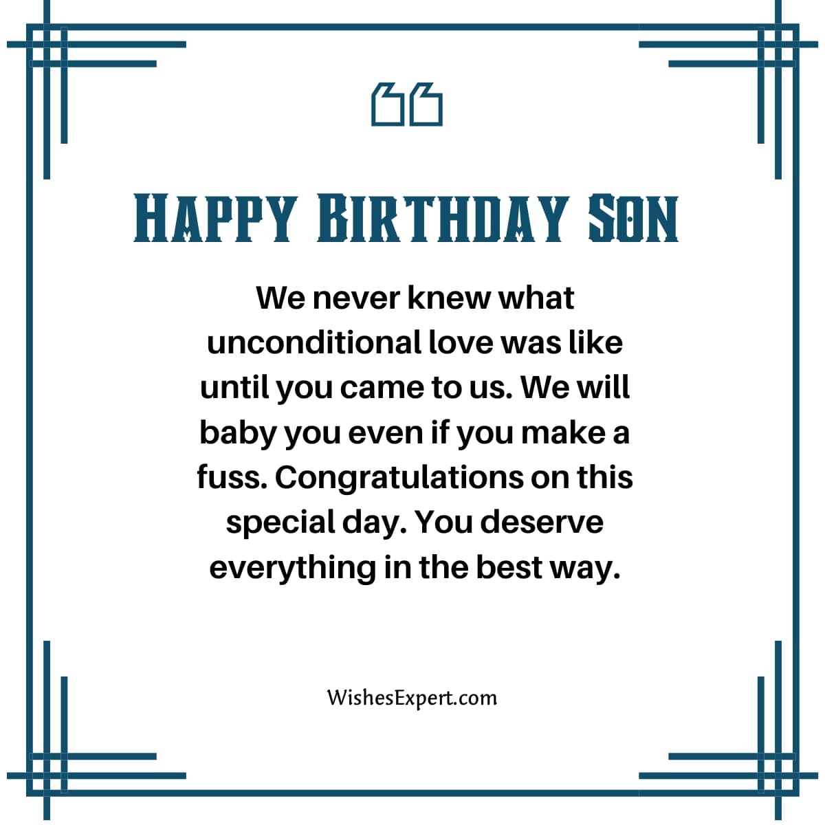 What To Say For A Son S Birthday