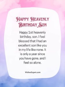 25 Heartfelt Happy Birthday in Heaven Son Quotes