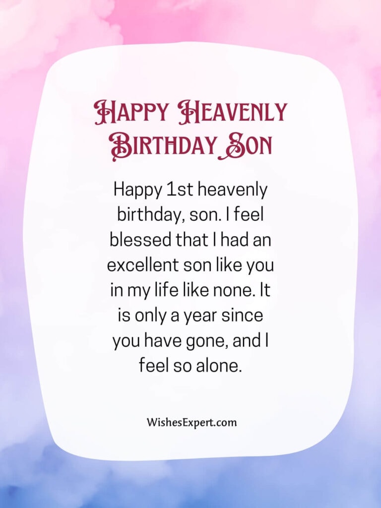 25 Heartfelt Happy Birthday in Heaven Son Quotes