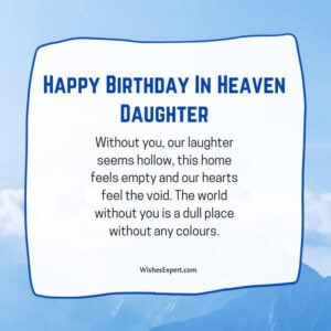 birthday message for father in heaven from daughter