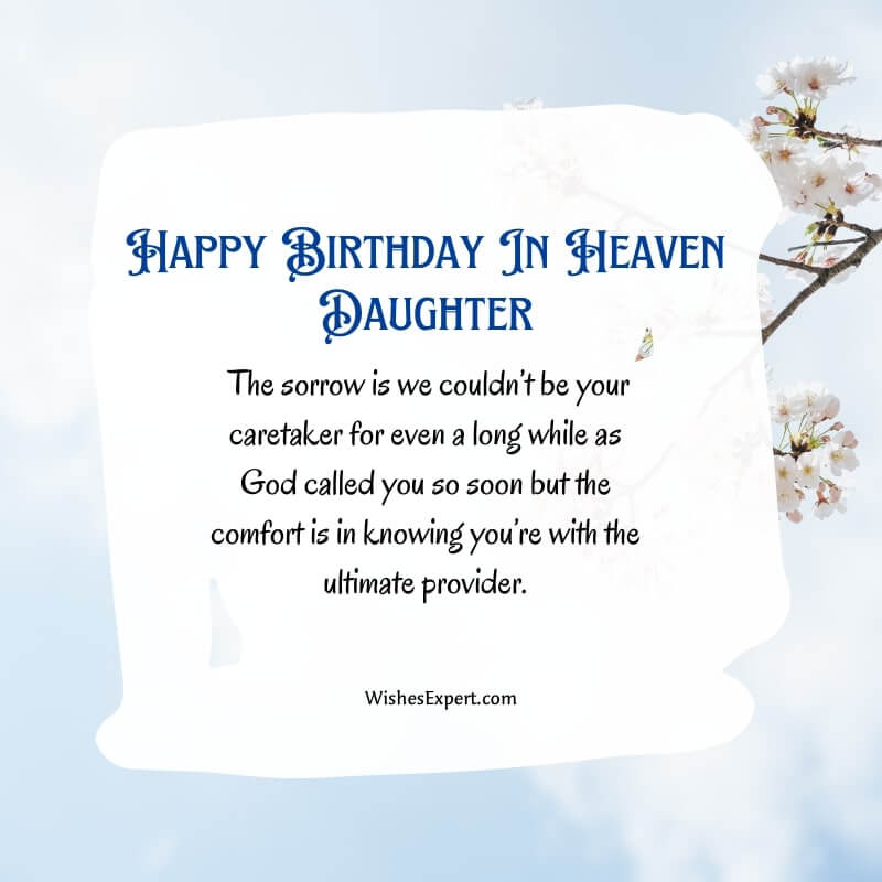 Happy Birthday in Heaven Daughter