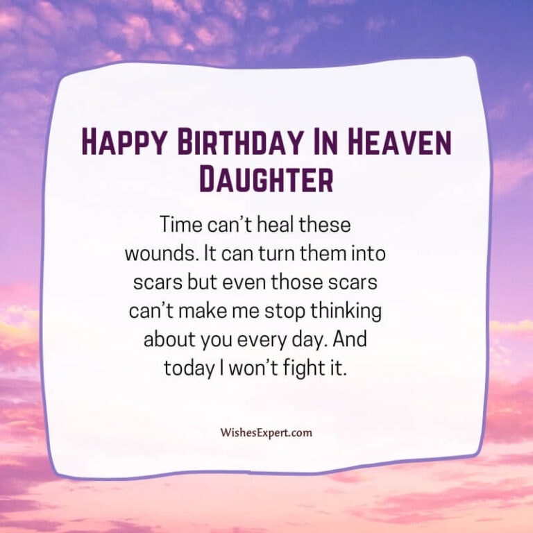 25 Touching Happy Birthday In Heaven Daughter Wishes