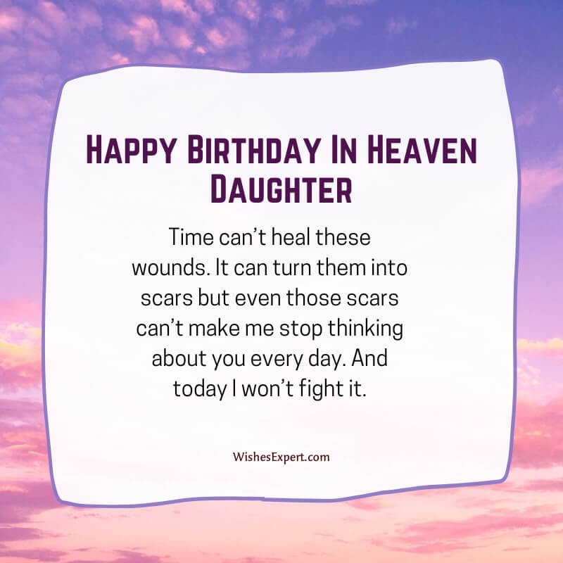 Happy Birthday in Heaven Daughter