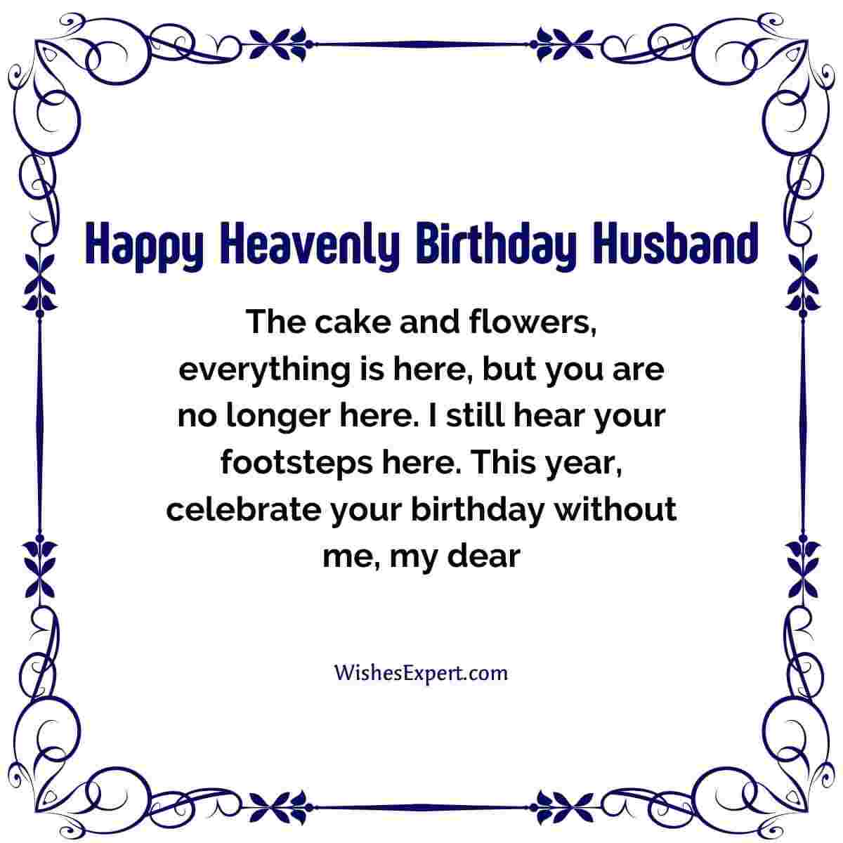 to my husband in heaven poem