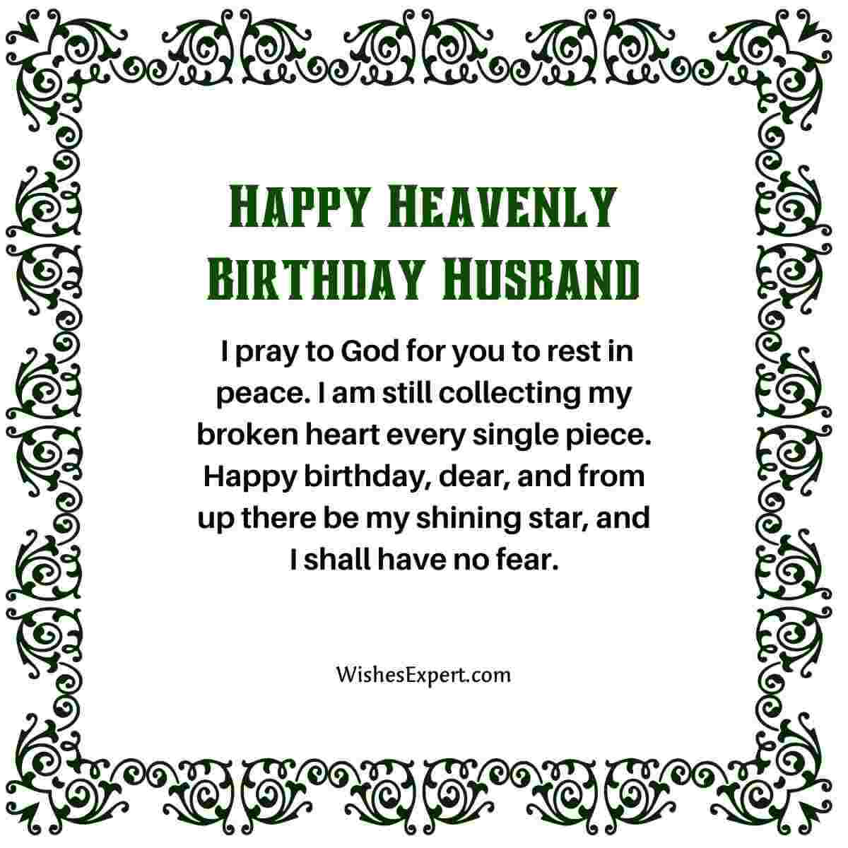 25 Happy Birthday Wishes For Husband In Heaven