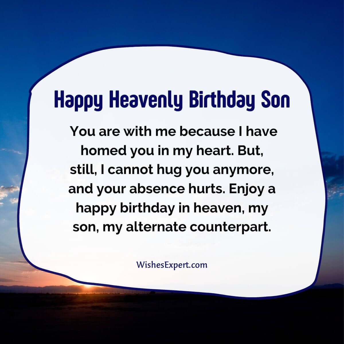 Happy Birthday in Heaven Son Quotes 