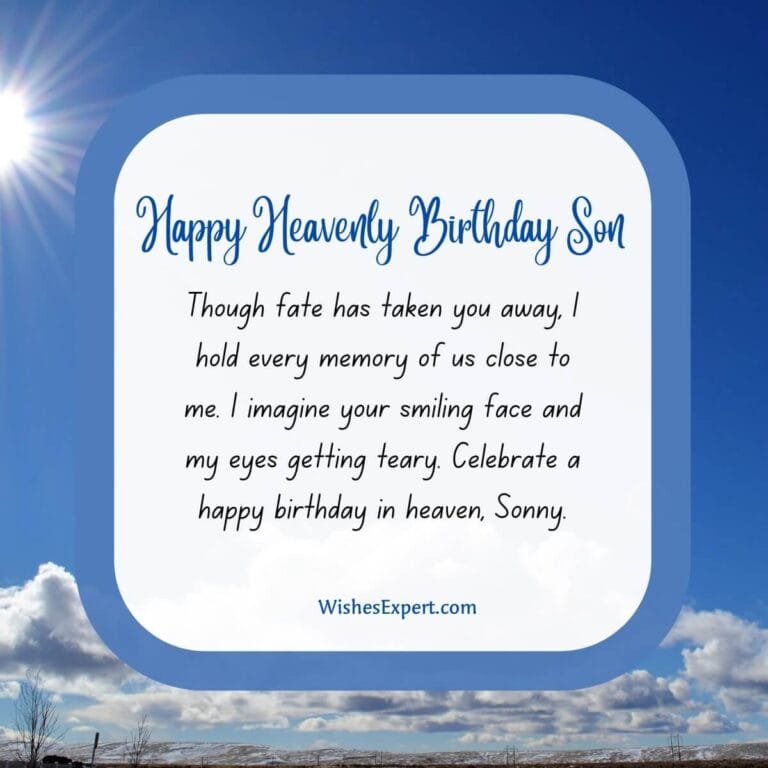 25 Heartfelt Happy Birthday in Heaven Son Quotes