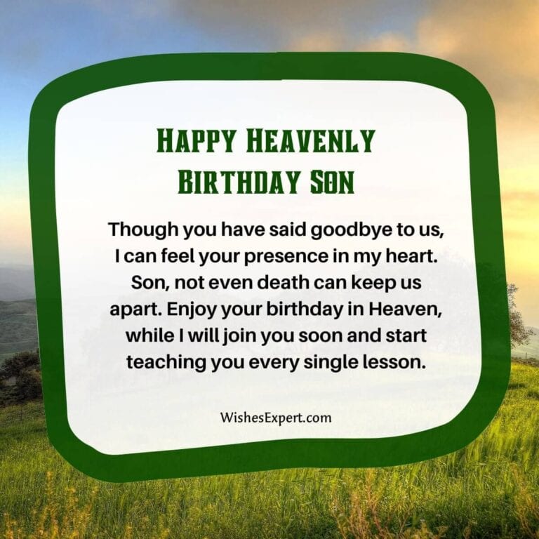 25 Heartfelt Happy Birthday in Heaven Son Quotes