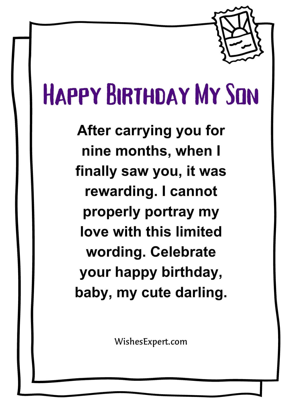 Happy Birthday to My First-Born Son from Mom