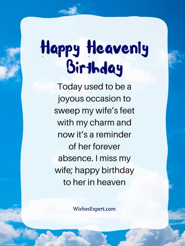 Missing Wife On Her Birthday Who Is In Heaven 
