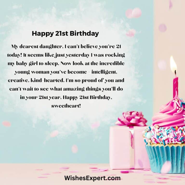 50 Heartfelt 21st Birthday Wishes for Daughter